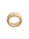 POMELLATO 18KT ROSE GOLD ICONICA DIAMOND BAND RING,A910650GBO712928174
