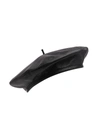 Eugenia Kim Carter Leather Beret With Stem In Black