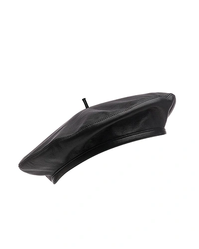 EUGENIA KIM CARTER LEATHER BERET,PROD138342004