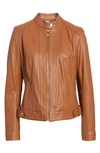 COLE HAAN LEATHER MOTO JACKET,356M2185
