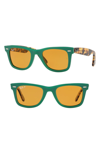 Ray Ban Standard Classic Wayfarer 50mm Polarized Sunglasses - Green In Polarized Yellow Classic