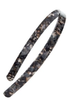 France Luxe Skinny Headband In Pavlova Black