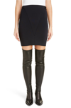 Givenchy Heavy-knit Side-zip Mini Skirt In Black