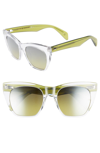 RAG & BONE 52MM CAT EYE SUNGLASSES - CRYSTAL GREEN,RNB1009S