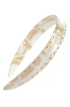 France Luxe Studded Ultracomfort Headband In Alba
