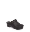 Dansko Ingrid Clog In Black Oiled Leather