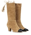 RUPERT SANDERSON TIPTOE SUEDE BOOTS,P00339807