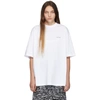 BALENCIAGA White Mini Logo T-Shirt