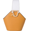 Danse Lente Johnny Mini Smooth And Textured-leather Bucket Bag In Sand