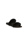 Sam Edelman Griselda Faux Fur Slide Sandal In Black Faux Fur