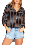 AMUSE SOCIETY SUNNY SHORES STRIPE TOP,A501ISUN