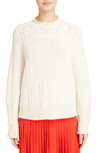 GIVENCHY CABLE KNIT WOOL & CASHMERE SWEATER,BW90234Z2E