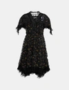 COACH COACH FOREST FLORAL PRINT BABY DOLL DRESS - WOMEN'S,34284 BLK 4