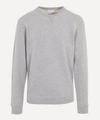 Sunspel Crew-neck Cotton-jersey Sweatshirt In Grey