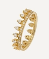 Annoushka Crown 18ct Yellow Gold And White Diamond Crown Ring In Gold