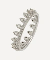 ANNOUSHKA 18CT WHITE GOLD CROWN DIAMOND RING,000556873