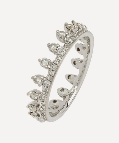 Annoushka 18ct White Gold Crown Diamond Ring