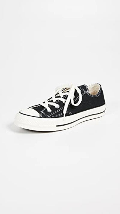 Converse Unisex Chuck 70 Ox Low Top Sneakers In Black/black
