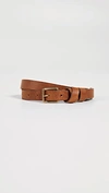 MADEWELL Leather Crisscross Skinny Belt,MADEW42906