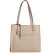 MARC JACOBS THE GRIND MEDIUM LEATHER TOTE - BEIGE,M0014009
