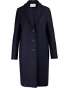 Harris Wharf London Womens Oversized Long Wool Coat In Navy Blue
