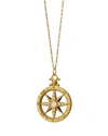 MONICA RICH KOSANN 18K GOLD DIAMOND COMPASS CHARM NECKLACE,PROD212530154