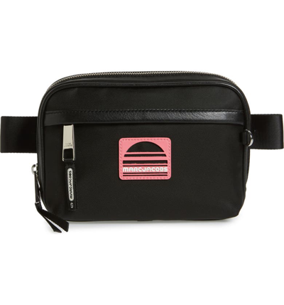 Marc Jacobs Sport Square Nylon Fanny Pack/belt Bag In Black
