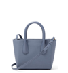 Dagne Dover Signature Petite Coated Canvas Tote - Blue In Ash Blue
