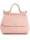 Dolce & Gabbana Sicily Large Tote In Rosa