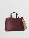 BURBERRY The Medium Banner in Leather and Vintage Check,40775191