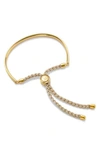Monica Vinader Fiji Friendship Bracelet In Yellow Gold/ Nude