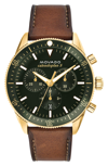 Movado Heritage Series Yellow Gold Stainless Steel Calendoplan S Chronograph Watch In Green