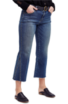 FREE PEOPLE STUDDED CROP FLARE JEANS,OB824419
