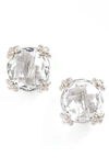 ANZIE CLUSTER TOPAZ STUD EARRINGS,2282SW