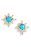 ANZIE MICRO STARBURST EARRINGS,2367T