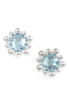 ANZIE MICRO DEW DROP TOPAZ EARRINGS,2349SSB