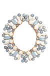 TORY BURCH MOONSTONE COLLAR NECKLACE,47696