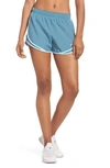 Nike Dry Tempo Running Shorts In Noise Aqua/ Wolf Grey