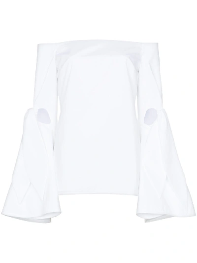 Ellery Lopez Off-the-shoulder Top In White