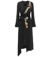 ETRO EMBROIDERED WRAP DRESS,P00324088