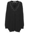 GIVENCHY EMBELLISHED WOOL AND CASHMERE DRESS,P00329971