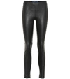 Polo Ralph Lauren High-rise Skinny Leather Pants In Black