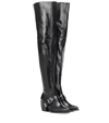 CHLOÉ OVER-THE-KNEE LEATHER BOOTS,P00336334