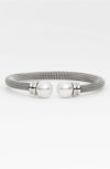 Majorica Women's 12mm White Pearl Tipped Bracelet