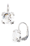 Anzie Dew Drop Topaz Drop Earrings In White Topaz