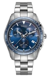 Rado R32042203 Hyperchrome Automatic Chronograph Stainless-steel Watch In Blue/silver