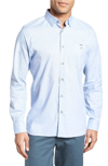 TED BAKER SLIM FIT TEXTURED SPORT SHIRT,TH8M-GA14-STAPAL