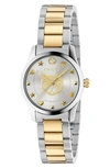 Gucci Unisex G-timeless Two-tone Stainless Steel Bracelet Watch 38mm In Silver/ Gold