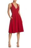 Dress The Population Catalina Dress In Garnet