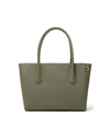 Dagne Dover Signature Classic Coated Canvas Tote - Green In Olive